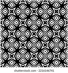 Design seamless monochrome geometric pattern. Abstract background. Vector art.Perfect for site backdrop, wrapping paper, wallpaper, textile and surface design. 