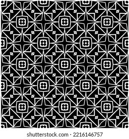 Design seamless monochrome geometric pattern. Abstract background. Vector art.Perfect for site backdrop, wrapping paper, wallpaper, textile and surface design. 