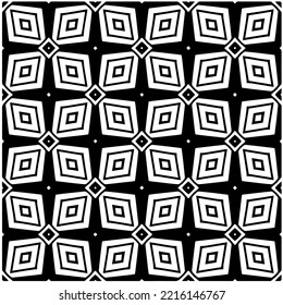 Design seamless monochrome geometric pattern. Abstract background. Vector art.Perfect for site backdrop, wrapping paper, wallpaper, textile and surface design. 