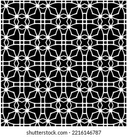 Design seamless monochrome geometric pattern. Abstract background. Vector art.Perfect for site backdrop, wrapping paper, wallpaper, textile and surface design. 