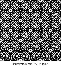 Design seamless monochrome geometric pattern. Abstract background. Vector art.Perfect for site backdrop, wrapping paper, wallpaper, textile and surface design. 