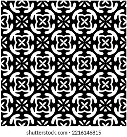 Entwurf nahtloser monochromer geometrischer Muster. Abstrakter Hintergrund. Vector art.Perfekt für Website-Hintergrund, Wickelpapier, Tapete, Textil und Oberflächendesign. 