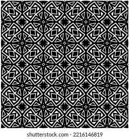 Design seamless monochrome geometric pattern. Abstract background. Vector art.Perfect for site backdrop, wrapping paper, wallpaper, textile and surface design. 