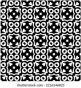 Diseño de un patrón geométrico monocromo sin fisuras. Antecedentes abstractos. Arte vectorial.Perfecto para el fondo del sitio, papel envolvente, papel tapiz, textil y diseño de superficie. 