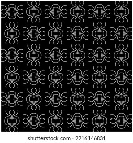 Design seamless monochrome geometric pattern. Abstract background. Vector art.Perfect for site backdrop, wrapping paper, wallpaper, textile and surface design. 