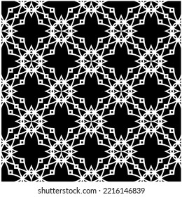 Design seamless monochrome geometric pattern. Abstract background. Vector art.Perfect for site backdrop, wrapping paper, wallpaper, textile and surface design. 