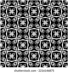 Diseño de un patrón geométrico monocromo sin fisuras. Antecedentes abstractos. Arte vectorial.Perfecto para el fondo del sitio, papel envolvente, papel tapiz, textil y diseño de superficie. 