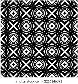 Design seamless monochrome geometric pattern. Abstract background. Vector art.Perfect for site backdrop, wrapping paper, wallpaper, textile and surface design. 