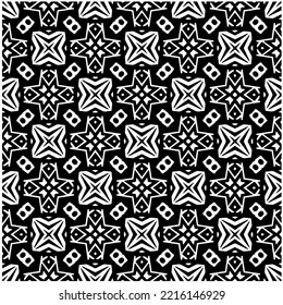 Design seamless monochrome geometric pattern. Abstract background. Vector art.Perfect for site backdrop, wrapping paper, wallpaper, textile and surface design. 