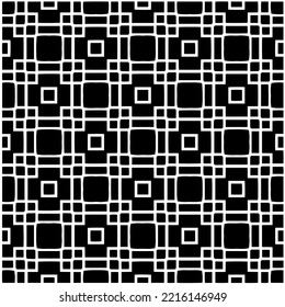 Entwurf nahtloser monochromer geometrischer Muster. Abstrakter Hintergrund. Vector art.Perfekt für Website-Hintergrund, Wickelpapier, Tapete, Textil und Oberflächendesign. 