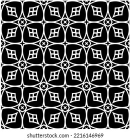 Design seamless monochrome geometric pattern. Abstract background. Vector art.Perfect for site backdrop, wrapping paper, wallpaper, textile and surface design. 