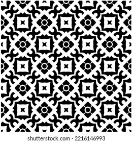 Design seamless monochrome geometric pattern. Abstract background. Vector art.Perfect for site backdrop, wrapping paper, wallpaper, textile and surface design. 
