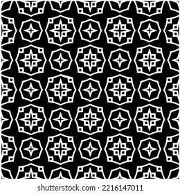 Design seamless monochrome geometric pattern. Abstract background. Vector art.Perfect for site backdrop, wrapping paper, wallpaper, textile and surface design. 