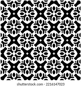 Design seamless monochrome geometric pattern. Abstract background. Vector art.Perfect for site backdrop, wrapping paper, wallpaper, textile and surface design. 