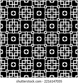 Design seamless monochrome geometric pattern. Abstract background. Vector art.Perfect for site backdrop, wrapping paper, wallpaper, textile and surface design. 