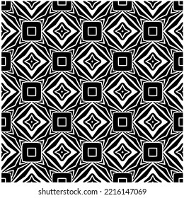 Entwurf nahtloser monochromer geometrischer Muster. Abstrakter Hintergrund. Vector art.Perfekt für Website-Hintergrund, Wickelpapier, Tapete, Textil und Oberflächendesign. 