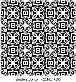 Design seamless monochrome geometric pattern. Abstract background. Vector art.Perfect for site backdrop, wrapping paper, wallpaper, textile and surface design. 