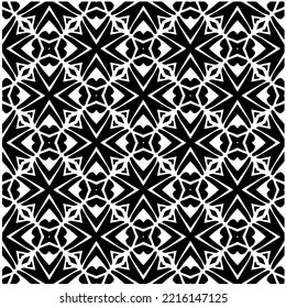Design seamless monochrome geometric pattern. Abstract background. Vector art.Perfect for site backdrop, wrapping paper, wallpaper, textile and surface design. 