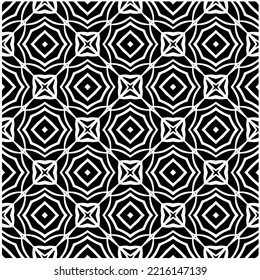 Design seamless monochrome geometric pattern. Abstract background. Vector art.Perfect for site backdrop, wrapping paper, wallpaper, textile and surface design. 