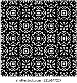 Diseño de un patrón geométrico monocromo sin fisuras. Antecedentes abstractos. Arte vectorial.Perfecto para el fondo del sitio, papel envolvente, papel tapiz, textil y diseño de superficie. 