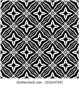 Design seamless monochrome geometric pattern. Abstract background. Vector art.Perfect for site backdrop, wrapping paper, wallpaper, textile and surface design. 
