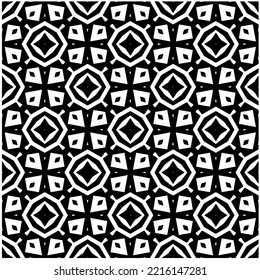 Design seamless monochrome geometric pattern. Abstract background. Vector art.Perfect for site backdrop, wrapping paper, wallpaper, textile and surface design. 