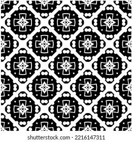 Design seamless monochrome geometric pattern. Abstract background. Vector art.Perfect for site backdrop, wrapping paper, wallpaper, textile and surface design. 