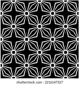 Diseño de un patrón geométrico monocromo sin fisuras. Antecedentes abstractos. Arte vectorial.Perfecto para el fondo del sitio, papel envolvente, papel tapiz, textil y diseño de superficie. 