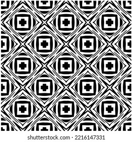 Design seamless monochrome geometric pattern. Abstract background. Vector art.Perfect for site backdrop, wrapping paper, wallpaper, textile and surface design. 
