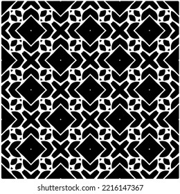Design seamless monochrome geometric pattern. Abstract background. Vector art.Perfect for site backdrop, wrapping paper, wallpaper, textile and surface design. 