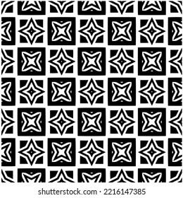 Design seamless monochrome geometric pattern. Abstract background. Vector art.Perfect for site backdrop, wrapping paper, wallpaper, textile and surface design. 