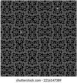 Diseño de un patrón geométrico monocromo sin fisuras. Antecedentes abstractos. Arte vectorial.Perfecto para el fondo del sitio, papel envolvente, papel tapiz, textil y diseño de superficie. 