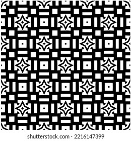 Design seamless monochrome geometric pattern. Abstract background. Vector art.Perfect for site backdrop, wrapping paper, wallpaper, textile and surface design. 
