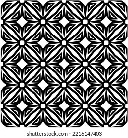 Design seamless monochrome geometric pattern. Abstract background. Vector art.Perfect for site backdrop, wrapping paper, wallpaper, textile and surface design. 