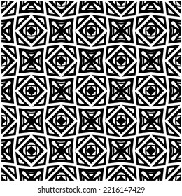 Entwurf nahtloser monochromer geometrischer Muster. Abstrakter Hintergrund. Vector art.Perfekt für Website-Hintergrund, Wickelpapier, Tapete, Textil und Oberflächendesign. 