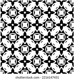 Diseño de un patrón geométrico monocromo sin fisuras. Antecedentes abstractos. Arte vectorial.Perfecto para el fondo del sitio, papel envolvente, papel tapiz, textil y diseño de superficie. 