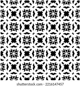 Design seamless monochrome geometric pattern. Abstract background. Vector art.Perfect for site backdrop, wrapping paper, wallpaper, textile and surface design. 