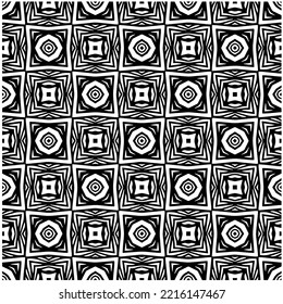 Design seamless monochrome geometric pattern. Abstract background. Vector art.Perfect for site backdrop, wrapping paper, wallpaper, textile and surface design. 