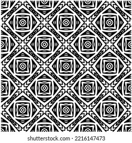 Design seamless monochrome geometric pattern. Abstract background. Vector art.Perfect for site backdrop, wrapping paper, wallpaper, textile and surface design. 