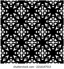 Design seamless monochrome geometric pattern. Abstract background. Vector art.Perfect for site backdrop, wrapping paper, wallpaper, textile and surface design. 