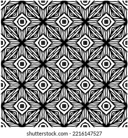 Diseño de un patrón geométrico monocromo sin fisuras. Antecedentes abstractos. Arte vectorial.Perfecto para el fondo del sitio, papel envolvente, papel tapiz, textil y diseño de superficie. 
