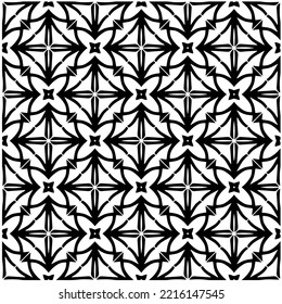 Design seamless monochrome geometric pattern. Abstract background. Vector art.Perfect for site backdrop, wrapping paper, wallpaper, textile and surface design. 