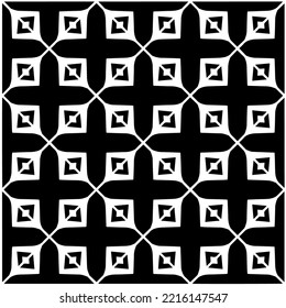 Design seamless monochrome geometric pattern. Abstract background. Vector art.Perfect for site backdrop, wrapping paper, wallpaper, textile and surface design. 