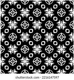 Design seamless monochrome geometric pattern. Abstract background. Vector art.Perfect for site backdrop, wrapping paper, wallpaper, textile and surface design. 