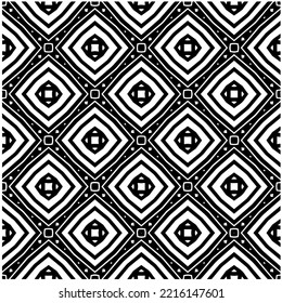Design seamless monochrome geometric pattern. Abstract background. Vector art.Perfect for site backdrop, wrapping paper, wallpaper, textile and surface design. 