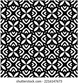 Design seamless monochrome geometric pattern. Abstract background. Vector art.Perfect for site backdrop, wrapping paper, wallpaper, textile and surface design. 