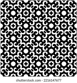 Design seamless monochrome geometric pattern. Abstract background. Vector art.Perfect for site backdrop, wrapping paper, wallpaper, textile and surface design. 