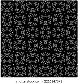 Design seamless monochrome geometric pattern. Abstract background. Vector art.Perfect for site backdrop, wrapping paper, wallpaper, textile and surface design. 