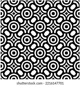 Diseño de un patrón geométrico monocromo sin fisuras. Antecedentes abstractos. Arte vectorial.Perfecto para el fondo del sitio, papel envolvente, papel tapiz, textil y diseño de superficie. 