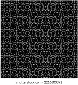 Diseño de un patrón geométrico monocromo sin fisuras. Antecedentes abstractos. Arte vectorial.Perfecto para el fondo del sitio, papel envolvente, papel tapiz, textil y diseño de superficie. 